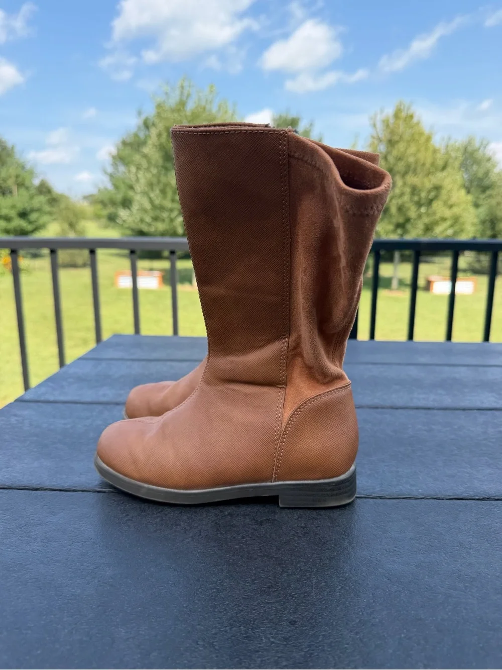 Old Navy Girls Tall Riding Boots | Brown | Size 13 Toddler